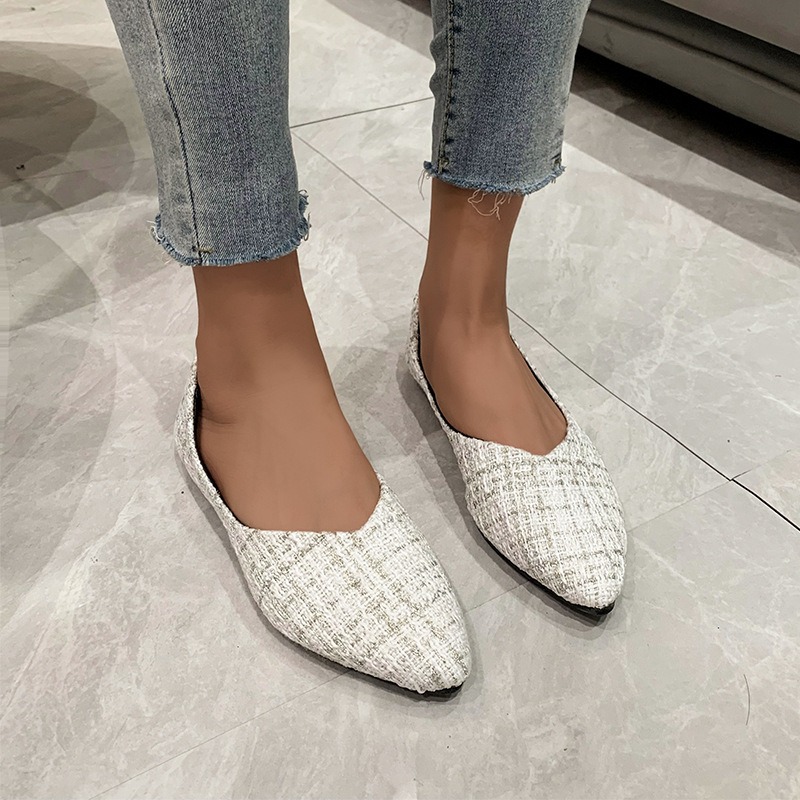 Pointed Toe Flat - Женские туфли большого размера, весна-лето 2023,