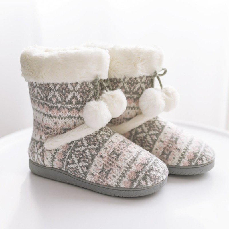 Women Shoes Boots - Плюшевые тапочки, женские ботинки, теплая пушистая