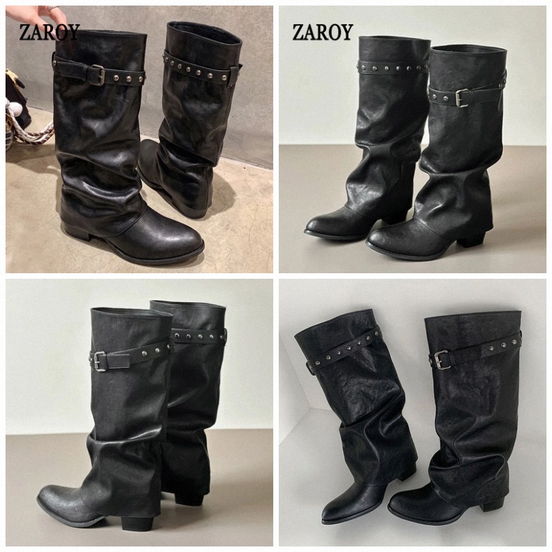 Wide Fit Heels - Сапоги до колена ZAROY для широких