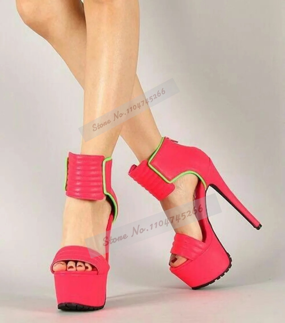 Розово-красные матовые кожаные – обзор и цена Wide Fit Heels