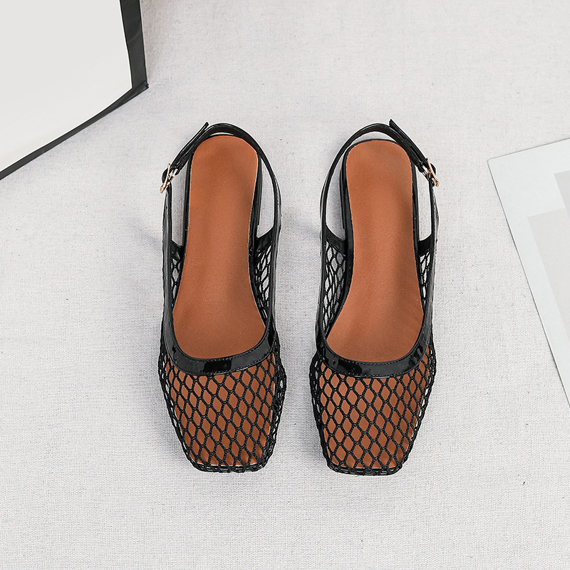 Сетчатые квадратные шлепанцы-с – обзор и цена Women Shoes Japan