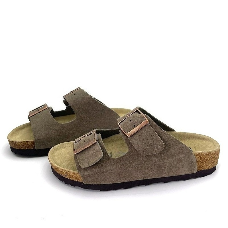 Модные замшевые кожаные шлепан – обзор и цена Cork Wedge Sandal