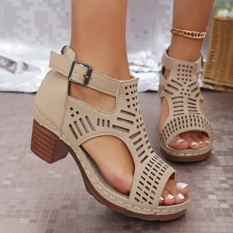 Женские сандалии в римском сти – обзор и цена Cork Wedge Sandal